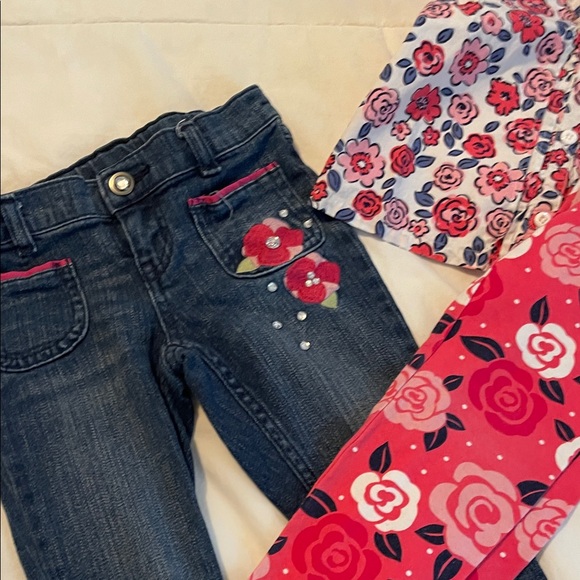 Gymboree White and Pink Floral set - Picture 5 of 5